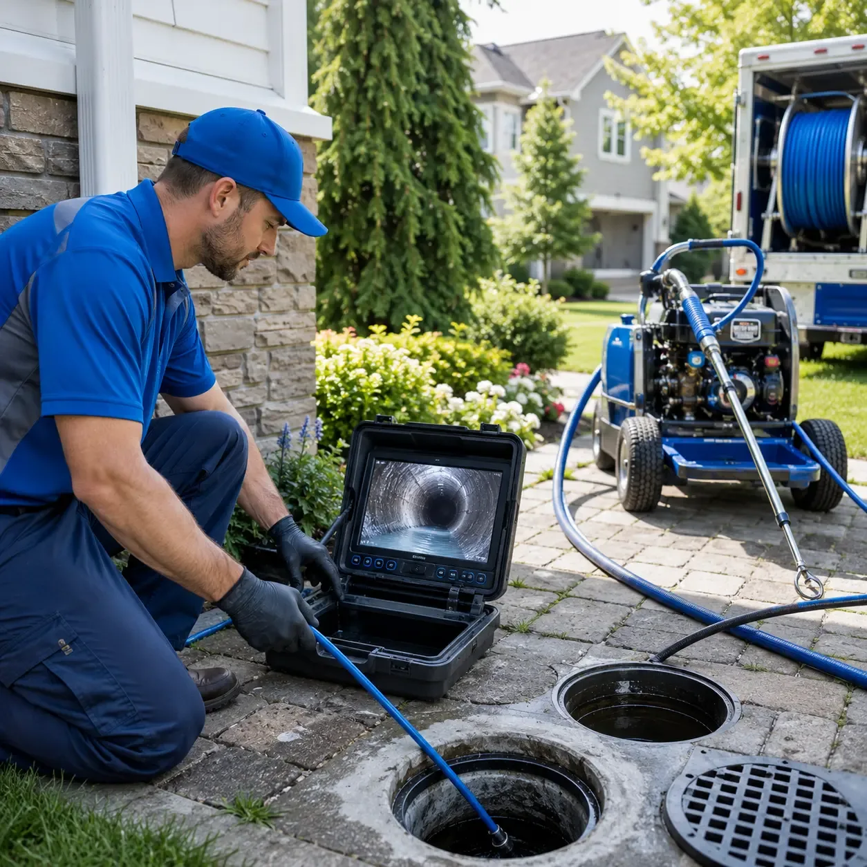 Outdoor drain cleaning professionals serving Evansville, IL