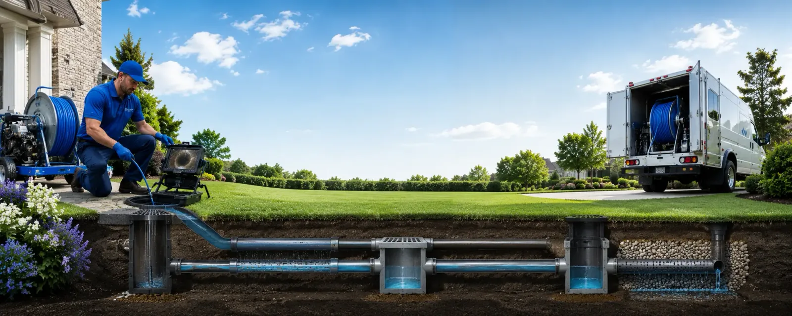 Outdoor drain cleaning information for Evansville, IL